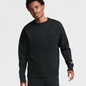 Champion Men's Classic Black Crewneck Sweater